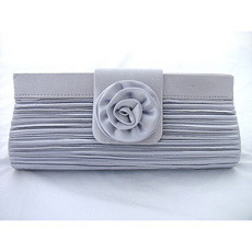 Relaible Satin Evening Handbags/ Clutches/ Purses with Flower