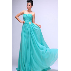 Enchanting Crisscross Ruched Bodice Formal Evening Dresses with Beading Embellished