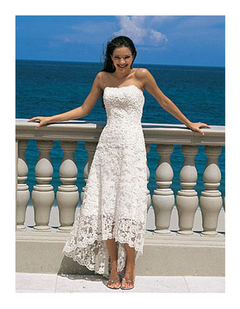 high low beach wedding dresses