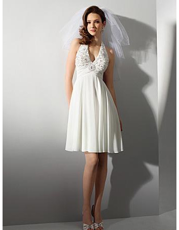 casual knee length wedding dresses