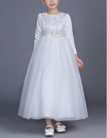 communion dresses with sleeves