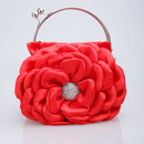 Unique Satin Evening Handbags/ Clutches/ Purses with Flower
