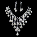 Luxious Crystal Earring Necklace Set Wedding Bridal Jewelry Collection