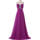 Glamorous Empire Sweetheart Chiffon Evening/ Prom Dresses with Beaded Rhinestone Detail