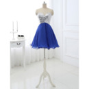 Eye-catching Charm Rhinestone Sequined Embellished Bodice Chiffon Homecoming/ Party Dresses