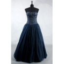 Gorgeous Shimmering Beaded Appliques Sweetheart Full Length Beading Prom Party/ Formal Dresses