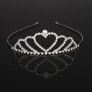 New design Crystals Heart-inspired Silver First Communion Flower Girl Tiara/ Wedding Headpiece