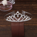 Sparkling Crystal Heart-inspired First Communion Flower Girl Tiara Comb